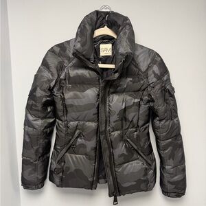 SAM Black and Gray Camo Jacket.